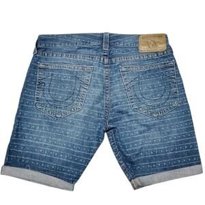 True Religion Y2K Geno Cut-Off Jean Shorts Jorts 36 Made in USA